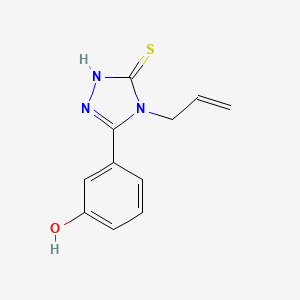 molecular formula C11H11N3OS B1276942 3-(4-allyl-5-mercapto-4H-1,2,4-triazol-3-yl)phenol CAS No. 26028-74-0