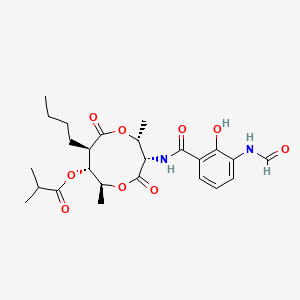 molecular formula C25H34N2O9 B12769427 Antimycin A4a CAS No. 28068-12-4