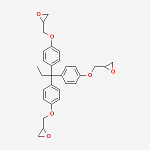 molecular formula C30H32O6 B12769431 1,1,1-Tris(p-glycidyloxyphenyl)propane CAS No. 68517-02-2