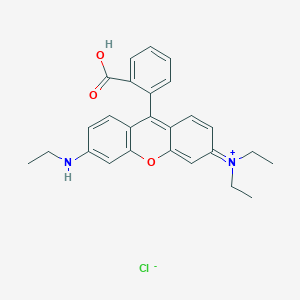 molecular formula C26H27ClN2O3 B12769443 N,N,N'-Triethylrhodamine CAS No. 43134-41-4