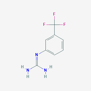 molecular formula C8H8F3N3 B1276946 N-[3-(trifluoromethyl)phenyl]guanidine CAS No. 71198-37-3