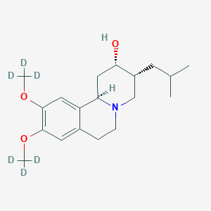 molecular formula C19H29NO3 B12769561 (+)-beta-Dihydrotetrabenazine-D6 CAS No. 1583277-32-0