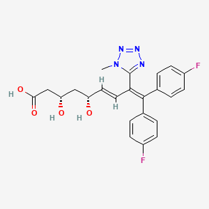 molecular formula C23H22F2N4O4 B12769589 NP47Nxk9LL CAS No. 129785-04-2
