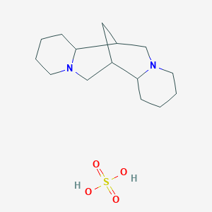 molecular formula C₁₅H₂₈N₂O₄S B127696 Sparteine sulfate CAS No. 299-39-8