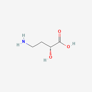 molecular formula C4H9NO3 B1276961 (R)-4-Amino-2-hydroxybutanoic acid CAS No. 31771-40-1