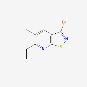 molecular formula C9H9BrN2S B1276962 3-Bromo-6-ethyl-5-methylisothiazolo[5,4-b]pyridine CAS No. 728885-92-5