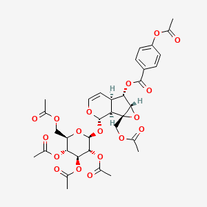 molecular formula C34H38O18 B12769627 Catalposide hexaacetate CAS No. 75559-00-1