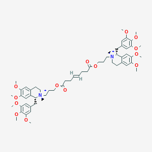 molecular formula C58H80N2O14+2 B12769635 cis-cis-Mivacurium CAS No. 762200-95-3