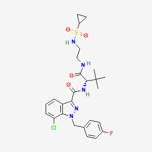 molecular formula C26H31ClFN5O4S B12769660 Adsb-fub-187 CAS No. 1185283-97-9