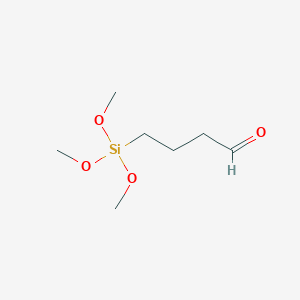 molecular formula C7H16O4Si B127697 4-(Trimethoxysilyl)butanal CAS No. 501004-24-6