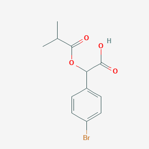 molecular formula C11H7BrOS B1276970 2-(4-Bromophenyl)-2-(isobutyryloxy)acetic Acid CAS No. 1385694-70-1