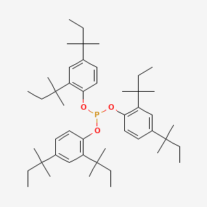 molecular formula C48H75O3P B12769734 Tris(2,4-di-tert-pentylphenyl) phosphite CAS No. 1065-97-0