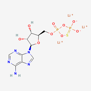 molecular formula C10H15LiN5O9P2S B1276980 Adenosine 5'-[beta-thio]diphosphate trilithium salt CAS No. 73536-95-5