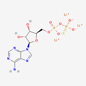 molecular formula C10H12Li3N5O9P2S B1276980 Adenosine 5'-[beta-thio]diphosphate trilithium salt CAS No. 73536-95-5