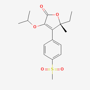 molecular formula C17H22O5S B12769881 MQ2PE7Jmc5 CAS No. 189954-90-3