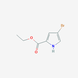 molecular formula C7H8BrNO2 B1276996 4-溴-1H-吡咯-2-羧酸乙酯 CAS No. 433267-55-1