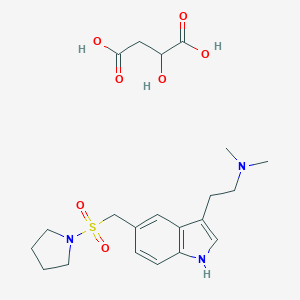 molecular formula C17H25N3O2S.C4H6O5 B001277 Almotriptan malate CAS No. 181183-52-8