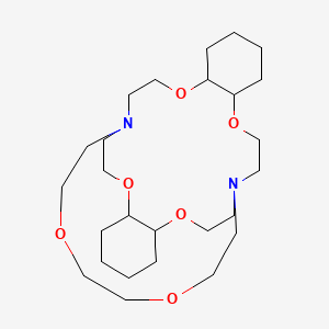 molecular formula C26H48N2O6 B12770033 Icosahydro-8,19-(ethanoxyethanoxyethano)-8H,19H-dibenzo(b,k)(1,4,10,13,7,16)tetraoxadiazacyclooctadecine CAS No. 84731-60-2