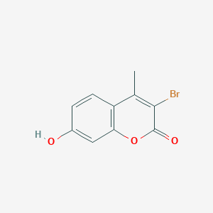 molecular formula C10H7BrO3 B1277004 3-Bromo-7-hydroxy-4-methylchromen-2-one CAS No. 55977-10-1