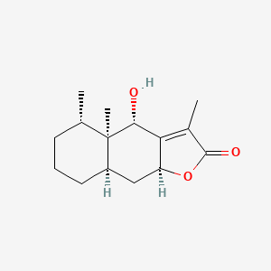 molecular formula C15H22O3 B12770075 6beta-Hydroxyeremophilenolide CAS No. 10250-03-0