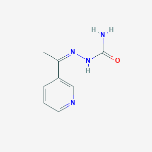 molecular formula C8H10N4O B1277009 [(Z)-1-pyridin-3-ylethylideneamino]urea CAS No. 6335-40-6