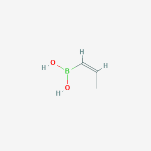 molecular formula C3H7BO2 B1277010 (Z)-Prop-1-en-1-ylboronic acid CAS No. 6336-44-3