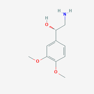 molecular formula C10H15NO3 B12770104 (S)-2-Amino-1-(3,4-dimethoxyphenyl)ethanol CAS No. 783297-84-7