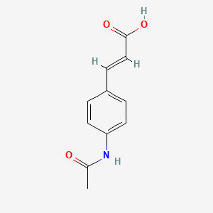 molecular formula C11H11NO3 B1277011 3-[4-(乙酰氨基)苯基]丙烯酸 CAS No. 7152-04-7