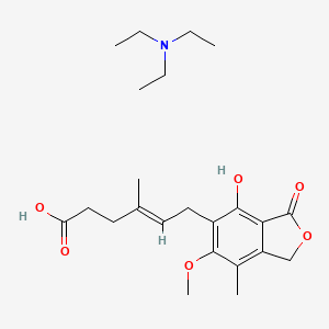 molecular formula C23H35NO6 B12770128 Mycophenolate triethylamine CAS No. 66341-85-3