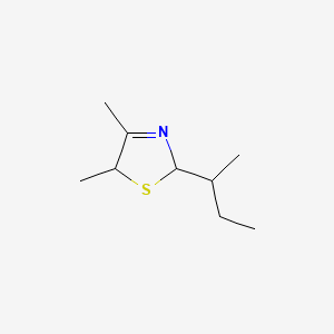 molecular formula C9H17NS B1277014 2-(2-丁基)-4,5-二甲基-3-噻唑啉 CAS No. 65894-82-8