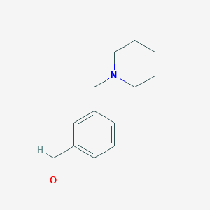 molecular formula C13H17NO B1277018 3-(Piperidin-1-ylmethyl)benzaldehyde CAS No. 471930-01-5