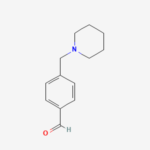 molecular formula C13H17NO B1277019 4-(Piperidin-1-ylmethyl)benzaldehyde CAS No. 471929-86-9