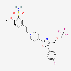 molecular formula C26H29F4N3O5S B12770215 Unii-UR3U6peg4B CAS No. 179535-60-5