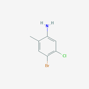 molecular formula C7H7BrClN B1277025 4-溴-5-氯-2-甲基苯胺 CAS No. 30273-47-3