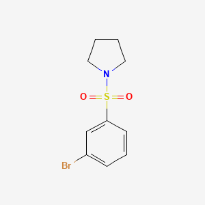 molecular formula C10H12BrNO2S B1277027 1-((3-Bromophenyl)sulfonyl)pyrrolidine CAS No. 214210-14-7