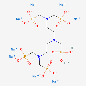 molecular formula C9H20N3Na8O15P5 B12770279 Octasodium diethylenetriaminepentamethylenephosphonate CAS No. 95183-54-3