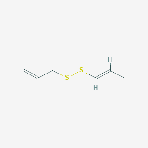 molecular formula C6H10S2 B12770300 Allyl prop-1-enyl disulfide CAS No. 122156-02-9