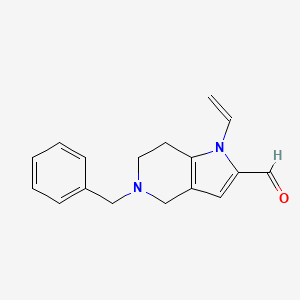 molecular formula C17H18N2O B1277032 5-Benzyl-1-vinyl-4,5,6,7-tetrahydro-1H-pyrrolo[3,2-C]pyridine-2-carbaldehyde 
