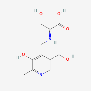 molecular formula C11H16N2O5 B12770323 Pyridoxine serinate CAS No. 14942-12-2
