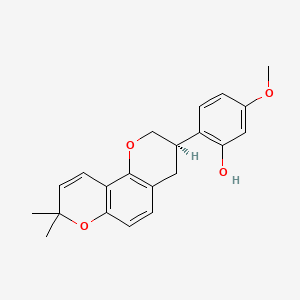 molecular formula C21H22O4 B12770362 4'-O-Methylglabridin CAS No. 68978-09-6