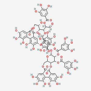 molecular formula C75H54O48 B12770370 Isorugosin E CAS No. 135436-51-0