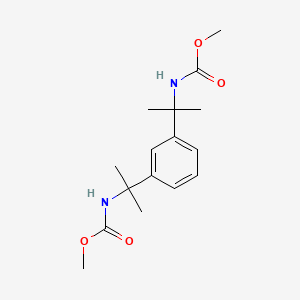 molecular formula C16H24N2O4 B12770383 Dimethyl (1,3-phenylenebis(1-methylethylidene))biscarbamate CAS No. 90826-31-6