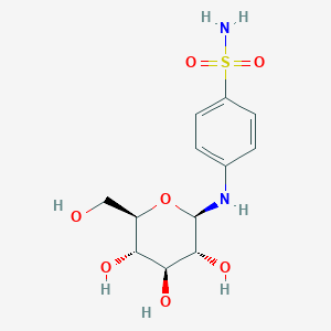 molecular formula C12H18N2O7S B12770387 n4-beta-d-Glucosylsulfanilamide CAS No. 53274-53-6