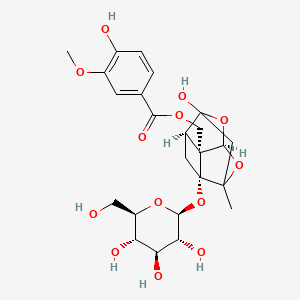 molecular formula C24H30O13 B12770415 Mudanpioside E CAS No. 172705-25-8