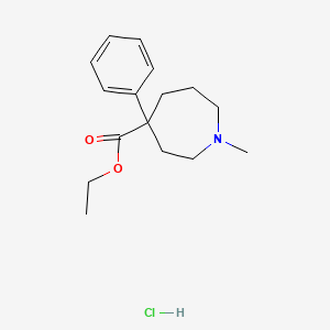 molecular formula C16H24ClNO2 B12770450 Ethoheptazine hydrochloride CAS No. 5982-61-6