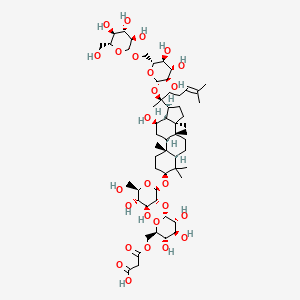 molecular formula C57H94O26 B12770471 Malonylginsenoside Rb1 CAS No. 88140-34-5