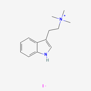 molecular formula C13H19IN2 B12770513 Dimethyltryptamine methiodide CAS No. 13558-34-4