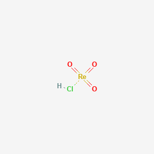 molecular formula ClHO3Re B12770532 Rhenium oxychloride CAS No. 42246-25-3