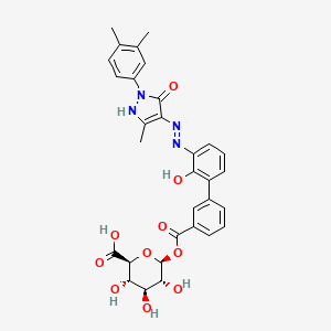 molecular formula C31H30N4O10 B12770626 Eltrombopag metabolite M2 CAS No. 1396009-05-4