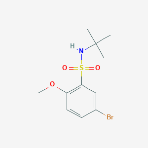 molecular formula C11H16BrNO3S B1277063 5-Bromo-N-t-butyl-2-methoxybenzenesulfonamide CAS No. 871269-15-7